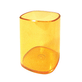 arda-portapenne-bicchiere-trasparente-arancio