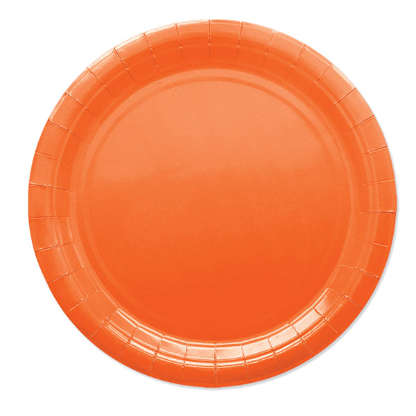 big-party-25-piatti-piani-d24cm-ecocolor-biodegradabile-arancione