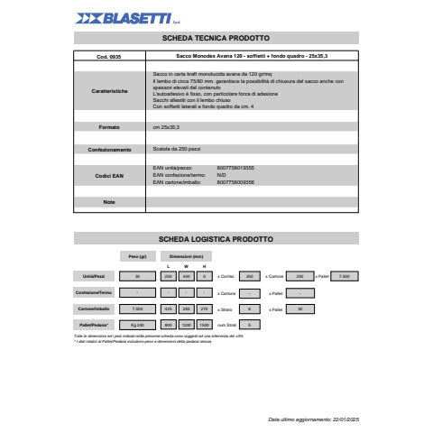 blasetti-buste-sacco-monodex-avana-carta-kraft-120-g-mq-fondo-quadro-254x35-3-cm-conf-250-pz-0935