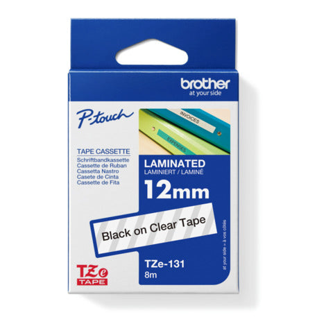 brother-nastro-laminato-etichettarice-12-mm-x-8-mt-nero-trasparente-tze-131