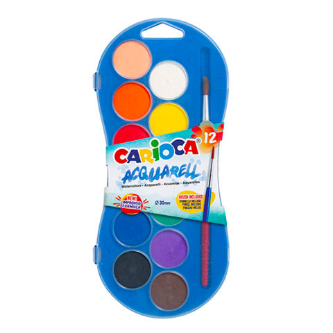 carioca-astuccio-acquerelli-pastiglia-diametro-30-mm-conf-12-colori-assortiti-42404
