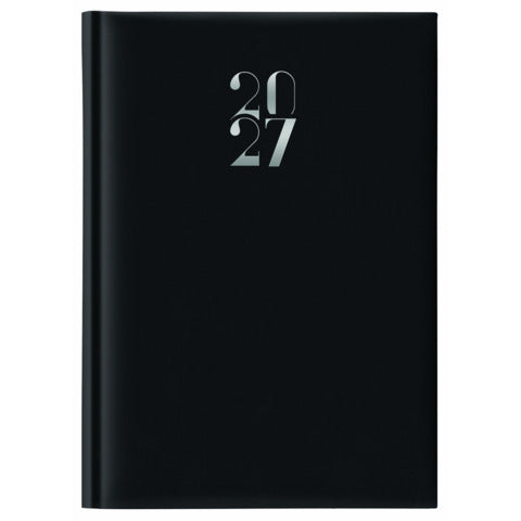 cartucciaperfetta-agenda-giornaliera-2027-egadi-quadretti-s-d-abbinati-gommata-14-5x20-5-cm-nero-27-209ft-c01