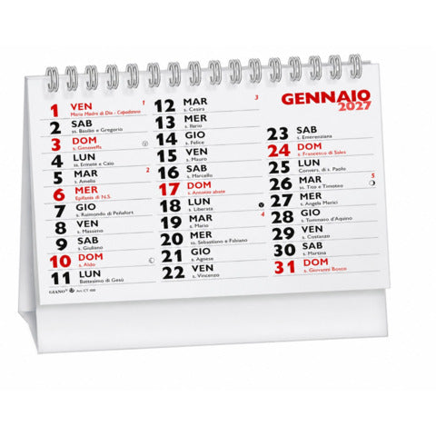 cartucciaperfetta-calendario-tavolo-2027-wire-o-13-fogli-14-4x10-2-cm-rosso-nero-27-ct400