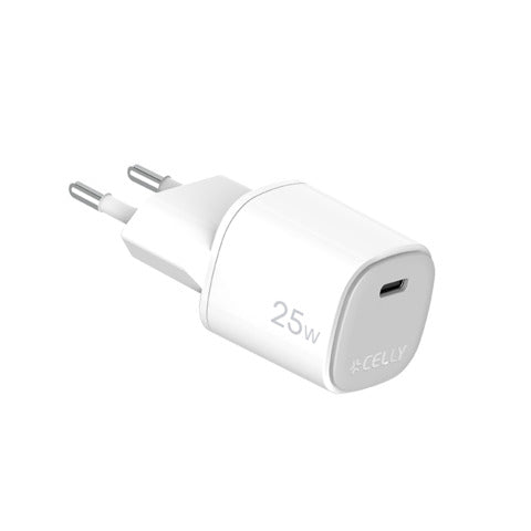 celly-caricatore-parete-gan-25w-1x-usb-c-bianco-uptc1usbc25wwh