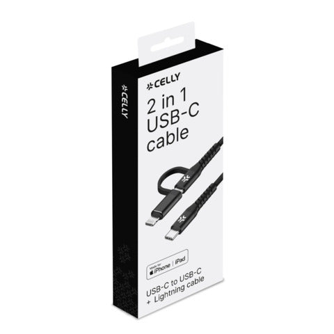celly-cavo-usb-c-usb-c-usbc2in1-nylon-intrecciato-adattatore-lightning-100w-1-m-nero-usbc2in1bk