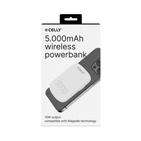 celly-powerbank-magnetico-magsafe-5-000-mah-10w-1x-usb-c-bianco-magpb5000prowh