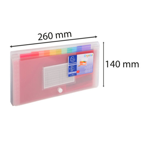 crystal-colours-classificatore-chiusura-bottone-14x26-cm-7-scomparti-cristallo-55398e