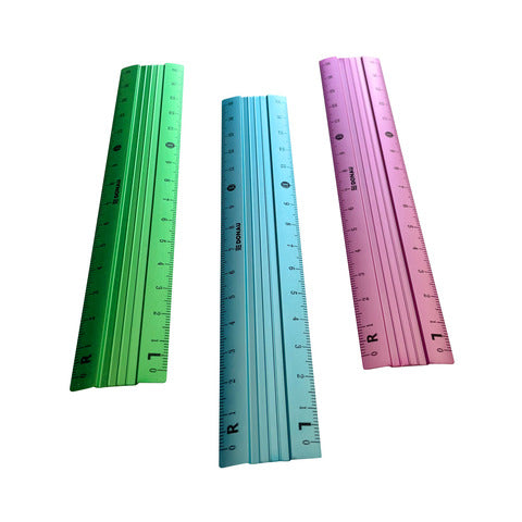 donau-righello-alluminio-colorato-15-cm-conf-12-pezzi-3-colori-assortiti-322294099