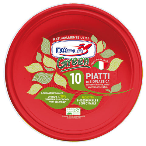 dopla-green-piatti-mater-bi-diametro-220-mm-rossi-fondi-conf-10-pz-40049