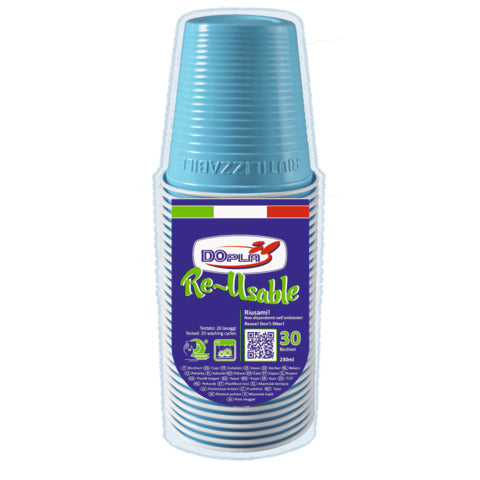 dopla-reusable-bicchieri-ps-230-ml-turchese-conf-30-pz-22704