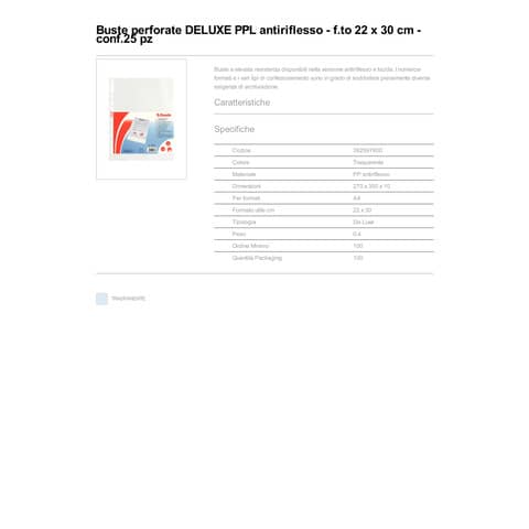esselte-buste-perforazione-universale-goffrate-deluxe-pp-antiriflesso-22x30-cm-conf-25-392597600