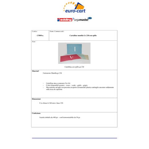 euro-cart-cartellina-aghi-cartoncino-manilla-25x35-cm-rosso-conf-50-pezzi-cm05ro