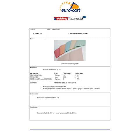 euro-cart-cartelline-semplici-cartoncino-manilla-25x35-cm-gr-145-rosso-conf-100-pezzi-cm01ro145