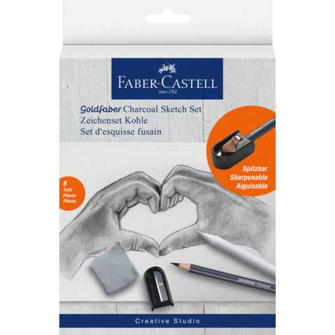 faber-castell-set-disegno-goldfaber-charcoal-contenuto-assortito-conf-8-pezzi-114006