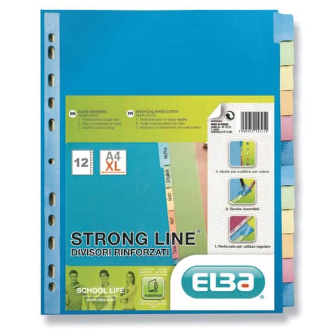 favorit-divisore-personalizzabile-strong-line-a4-12-tacche-neutre-assortiti-400132505