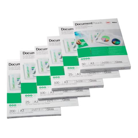 gbc-pouches-plastificatrici-matt-2x75-m-opache-conf-100-pezzi-a3-41660e