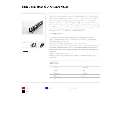 gbc-scatola-100-dorsi-spirale-19mm-nero-21-anelli