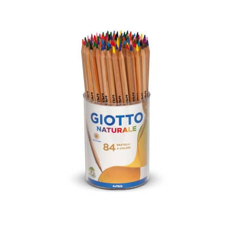 giotto-matite-colorate-naturale-assortiti-barattolo-84-f520200