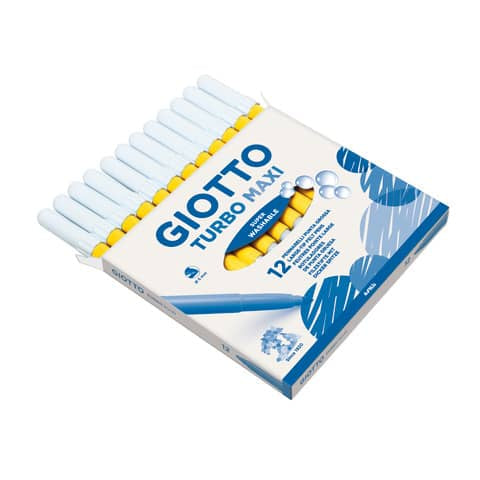 giotto-pennarello-turbo-maxi-punta-grossa-fibra-5-mm-giallo-medio-conf-12-pezzi-f456002