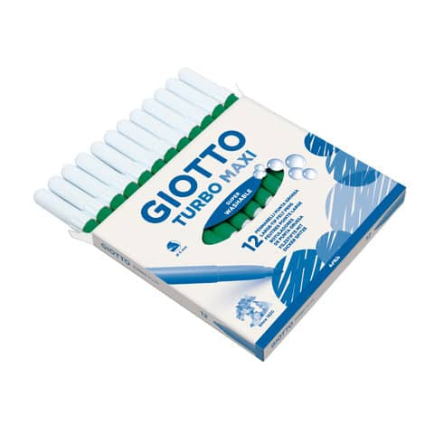giotto-pennarello-turbo-maxi-punta-grossa-fibra-5-mm-verde-cinabro-conf-12-pezzi-f456020