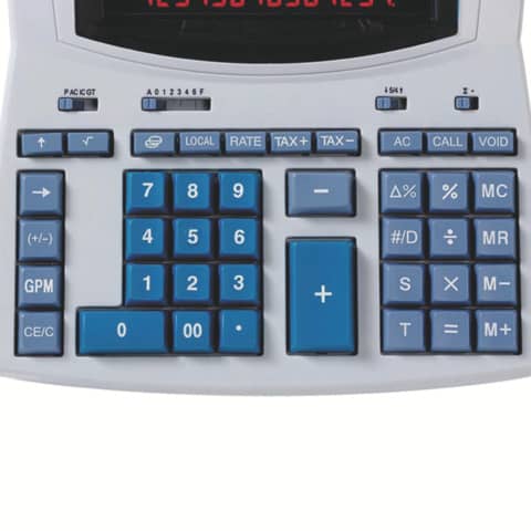 ibico-calcolatrice-scrivente-termica-1491x-display-14-cifre-bianco-azzurro-ib404207
