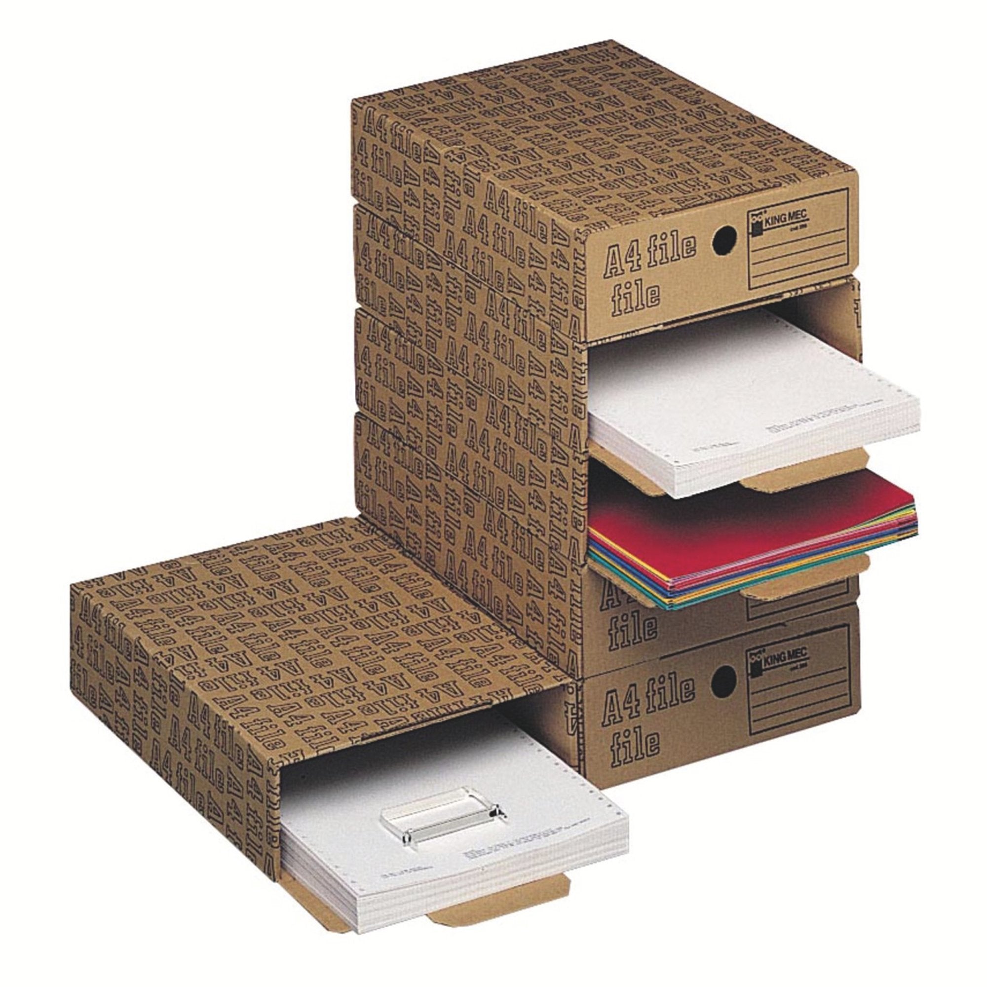 king-mec-scatola-archivio-a4-file-286-26x8x35cm-acco