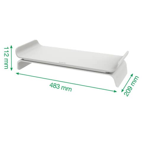 leitz-supporto-monitor-regolabile-2-altezze-ergo-grigio-chiaro-209x112x438-mm-65040085