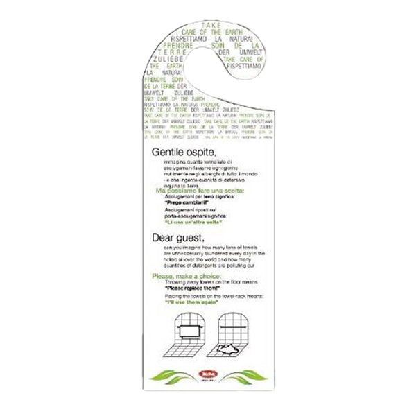 leone-conf-20-appendiporta-hotel-cambio-asciugamani-cartoncino-plastificato