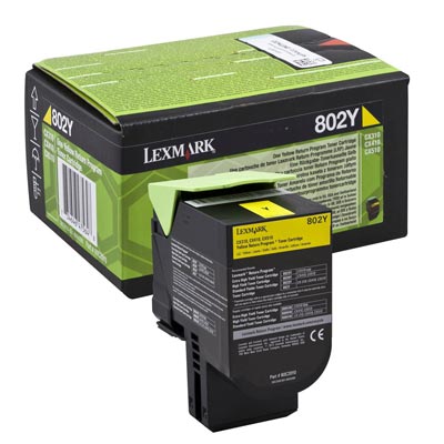lexmark-80c20y0-toner-originale