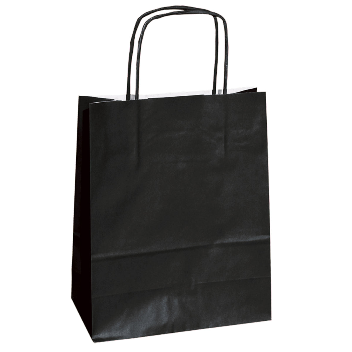 mainetti-bags-25-shoppers-carta-kraft-14x9x21cm-twisted-nero