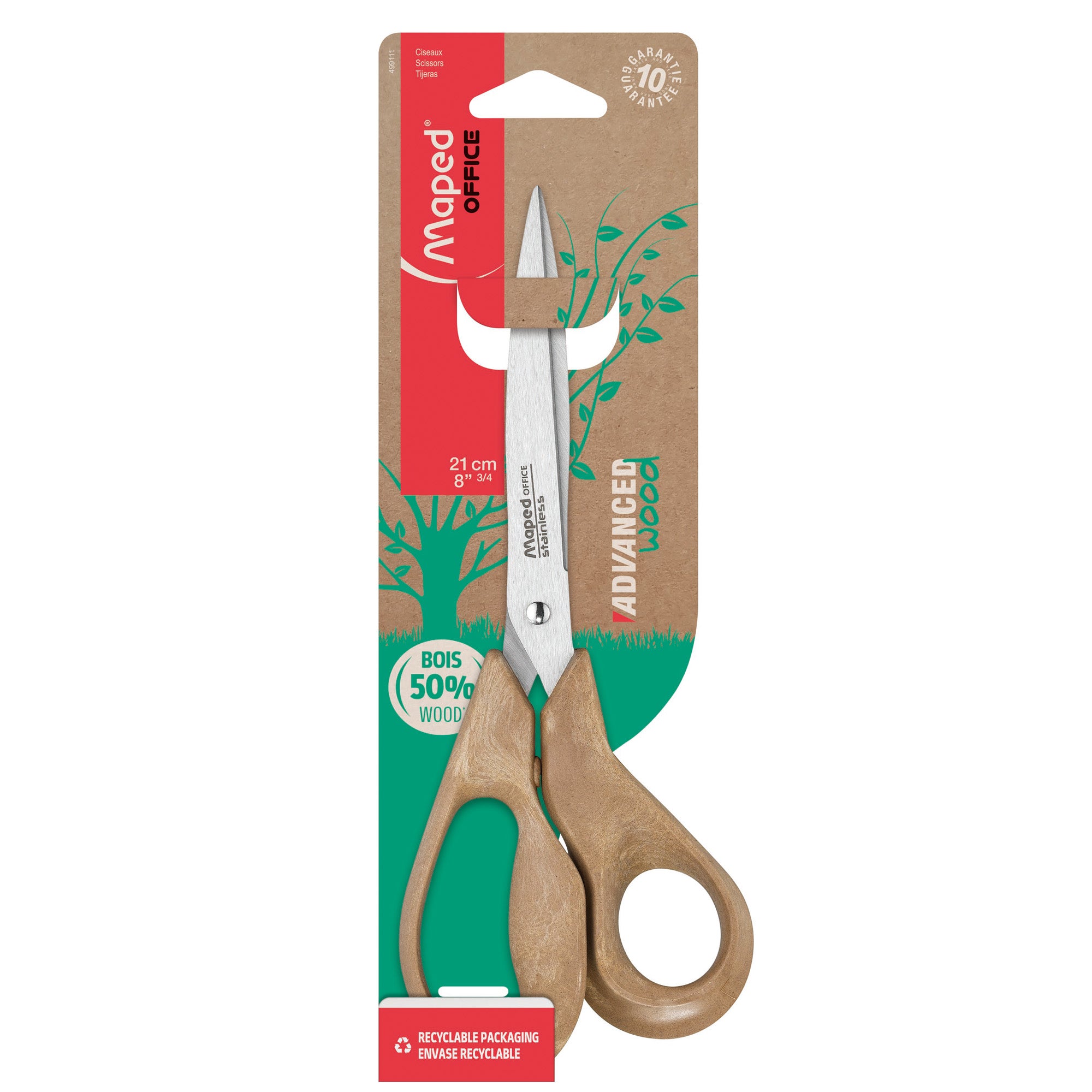 maped-forbici-asimmetriche-advanced-wood-21cm