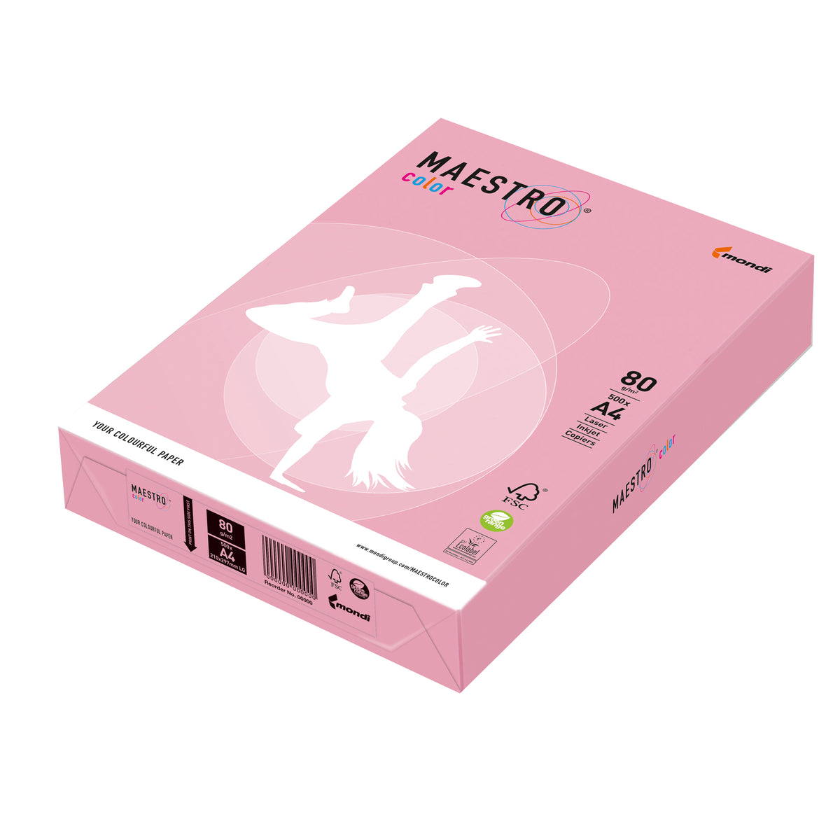 mondi-carta-maestro-color-a4-210x297mm-80gr-500fg-rosa-tenue-opi74