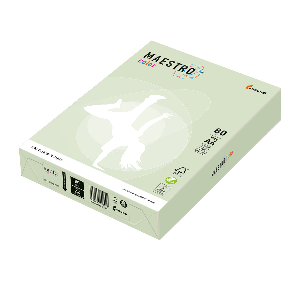 mondi-carta-maestro-color-a4-210x297mm-80gr-500fg-verde-tenue-gn27