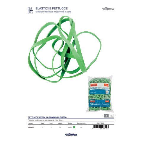 nikoffice-fettucce-gomma-verde-8-mm-busta-1-kg-diametro-100-mm-06nik029