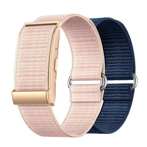 nilox-braccialetto-fitness-screenless-monitoraggio-salute-ip68-doppio-cinturino-rosa-blu-