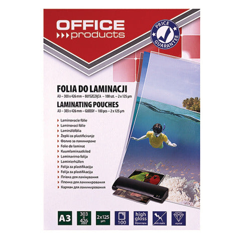 office-products-pouches-plastificatrici-2x125-m-finitura-lucida-a3-conf-100-pezzi-20325635-90