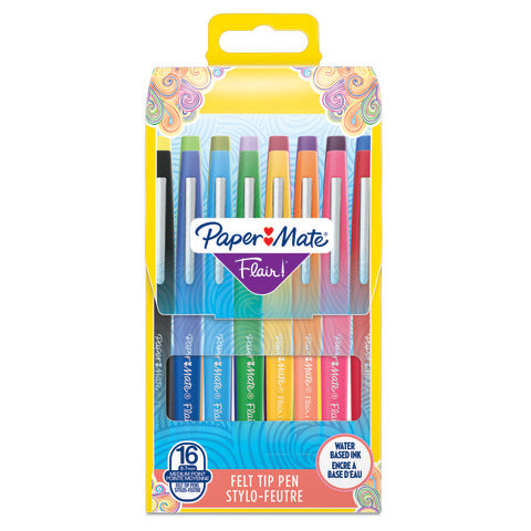 papermate-penne-punta-fibra-flair-nylon-m-1-1-mm-assortiti-set-16-2061394