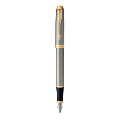 parker-penna-stilografica-im-punta-m-inchiostro-blu-brushed-metal-gt-1931656
