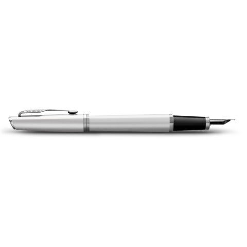 parker-penna-stilografica-meridian-cromata-finiture-cromate-pennino-medio-inchiostro-blu-confezione