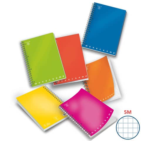 pigna-quaderno-70-fogli-monocromo-4-fori-a5-5mm-02155595m
