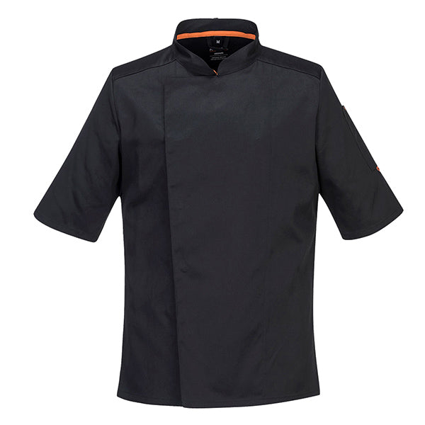 portwest-giacca-cuoco-meshair-pro-manica-corta-tg-m-nero