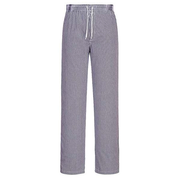 portwest-pantaloni-cuoco-bromley-tg-m-quadretti-neri