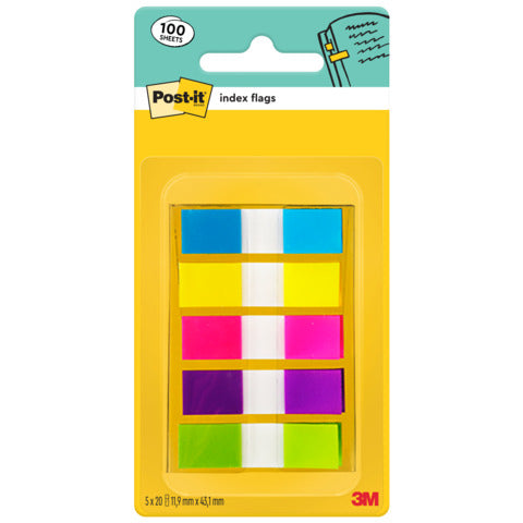 post-it-segnapagina-removibili-post-it-index-mini-dispenser-brillanti-assortiti-5-confezioni-20-683-5cbeu