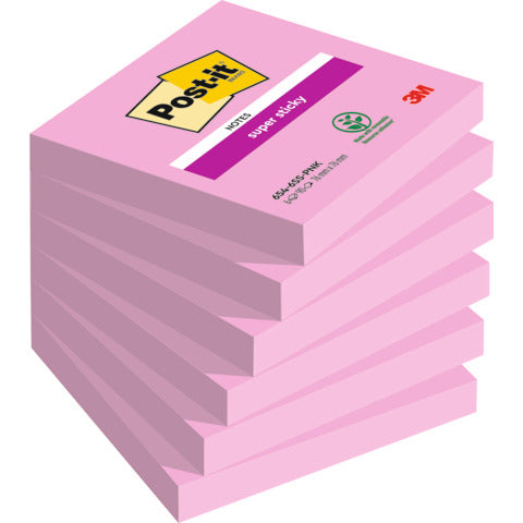 post-it-super-sticky-foglietti-riposizionabili-post-it-super-sticky-76x76-mm-rosa-tropicale-conf-6-blocchetti-90-ff-654-6ss-pnk