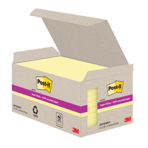 post-it-super-sticky-foglietti-riposizionabili-post-it-super-sticky-carta-riciclata-76x127-mm-giallo-canary-conf-8-blocch-70-ff