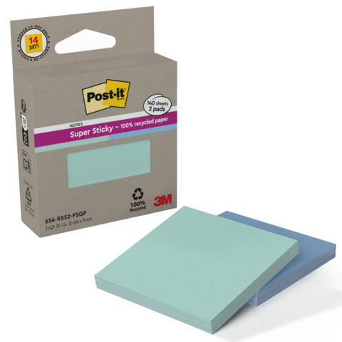 post-it-super-sticky-foglietti-riposizionabili-post-it-super-sticky-carta-riciclata-76x76-mm-menta-blu-conf-2-blocch-70-ff