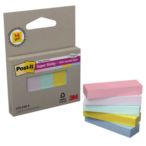 post-it-super-sticky-segnapagina-post-it-super-sticky-carta-riciclata-15x50-mm-colori-assortiti-conf-5-index-70-ff