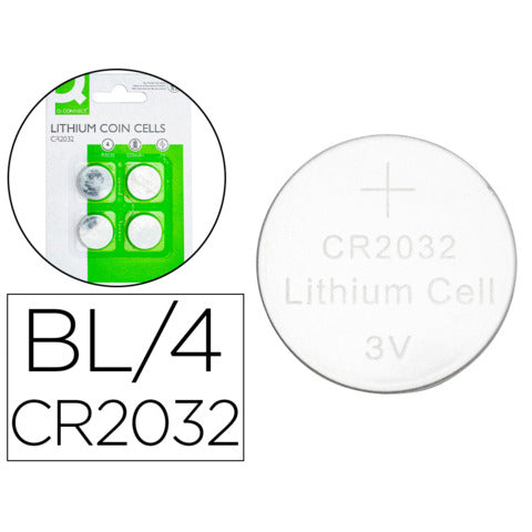 q-connect-batterie-litio-bottone-3v-cr2032-conf-4-pezzi-kf15036