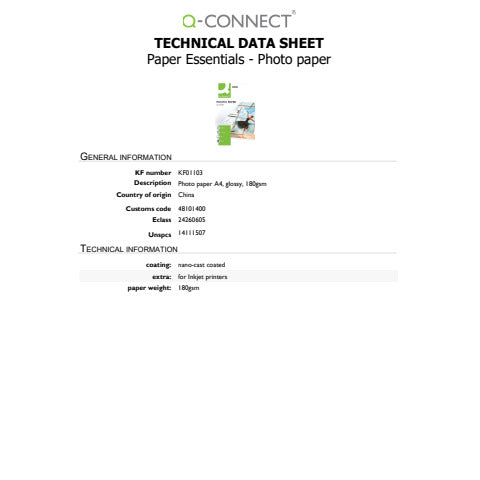 q-connect-carta-fotografica-inkjet-a4-bianco-180-g-mq-lucida-conf-20-kf01103
