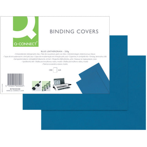 q-connect-copertina-rilegatura-a4-250-g-mq-blu-goffrato-conf-100-pezzi-kf00500